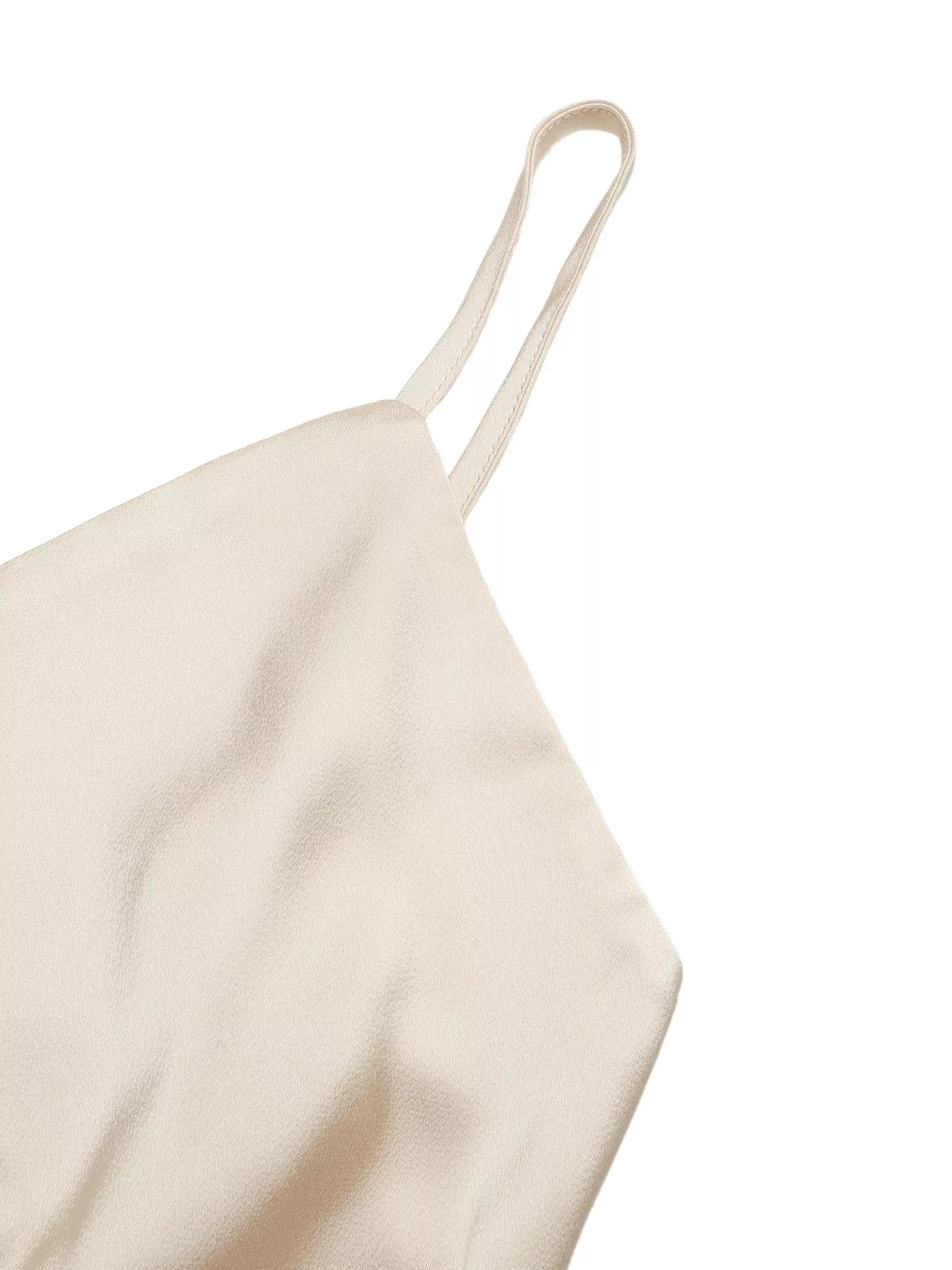 Fashion ruched bodysuit for women spaghetti strap slim fit