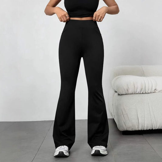 Flared Denim Jeans Womens Spring High-Waist Slimming Horseshoe Bell Bottoms For Women