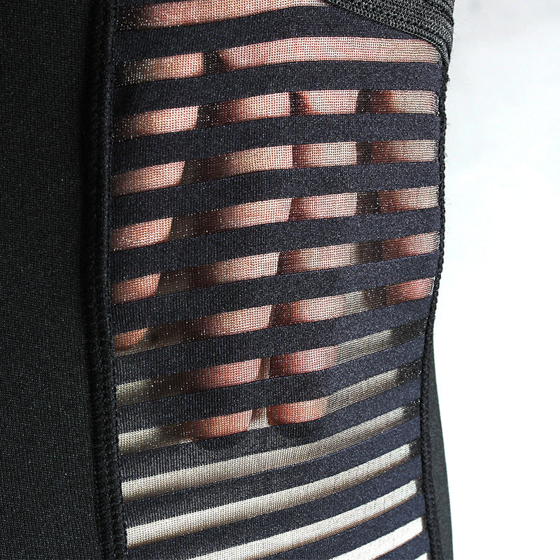 Yoga Pants Mesh Stitching Cross-border Fitness Pants