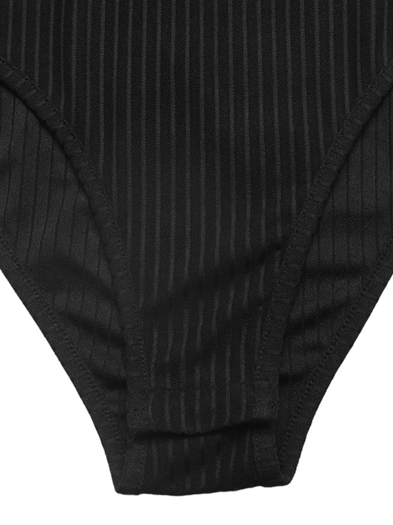 Comfortable women bodysuit ribbed knit leopard trim fashion