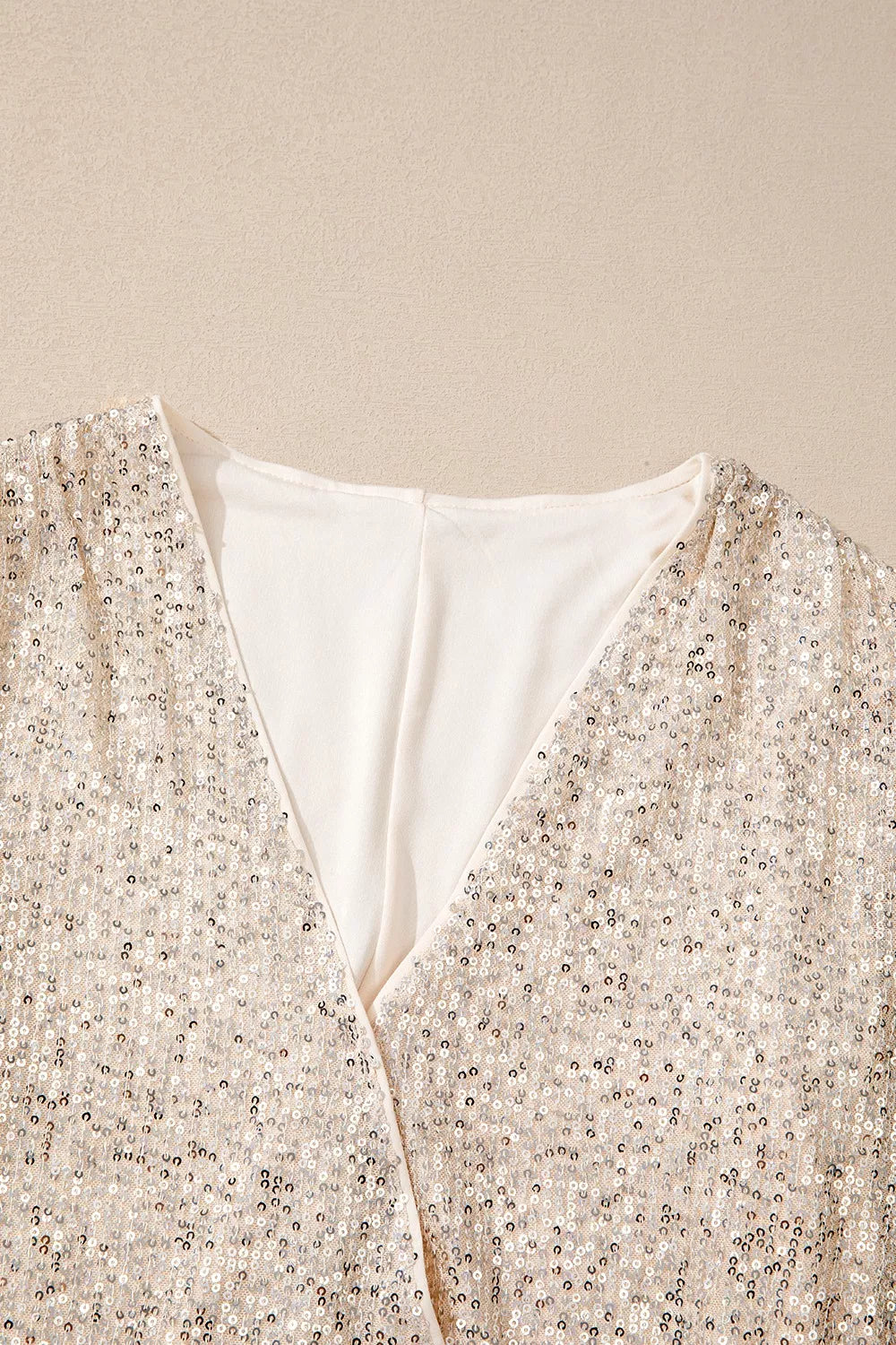 Shiny sequin bodysuit for women long sleeve night outfit