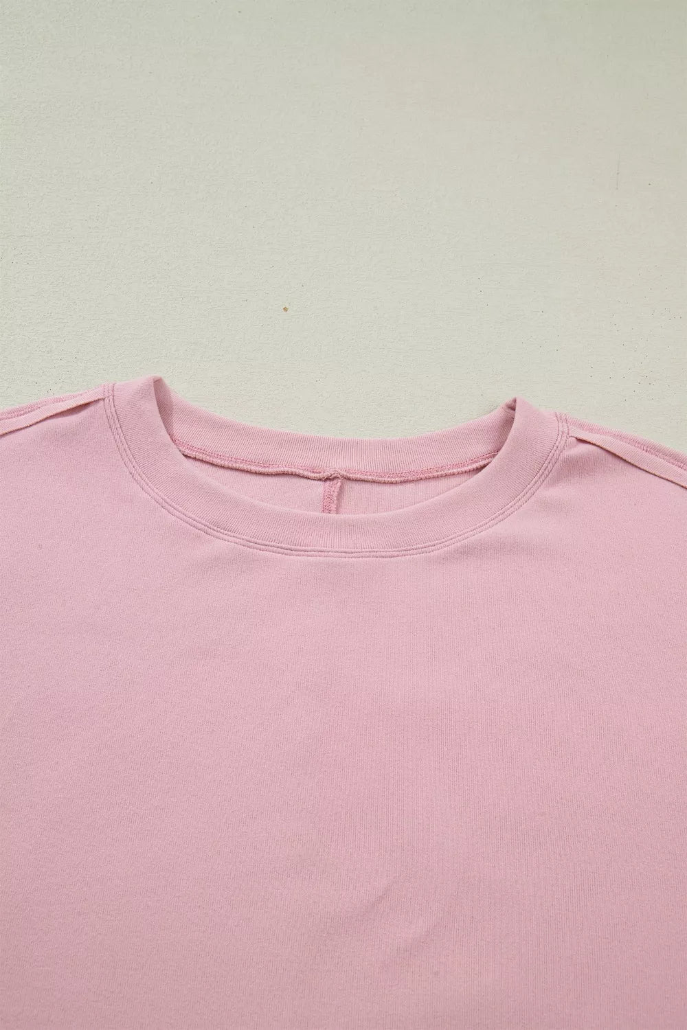 Stylish patchwork tee women bow texture long sleeve design