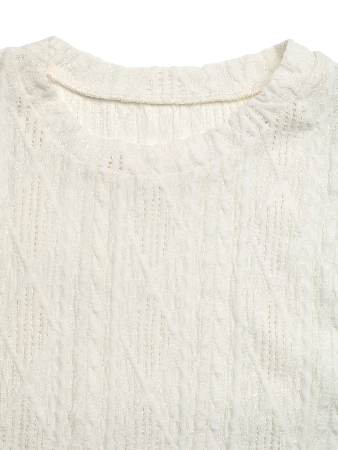 Trendy women tee textured fabric cap sleeve stretch style