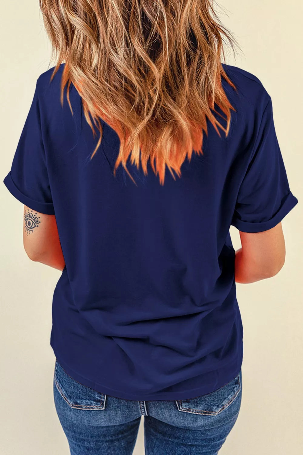 Casual women 1776 t shirt round neck patriotic outfit