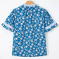 Fashion floral print blouse for women ruffle sleeve Elluxora 