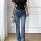 Casual women cutout tee front detail short sleeve stretch fit