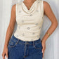 Glamorous women bodysuit sequin long sleeve evening style