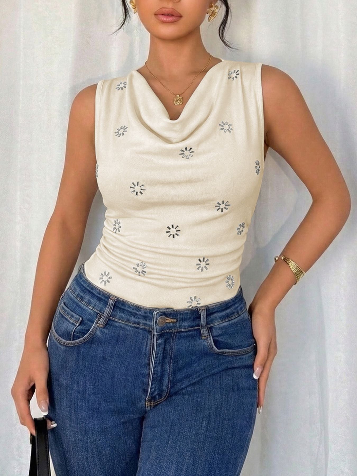Glamorous women bodysuit sequin long sleeve evening style