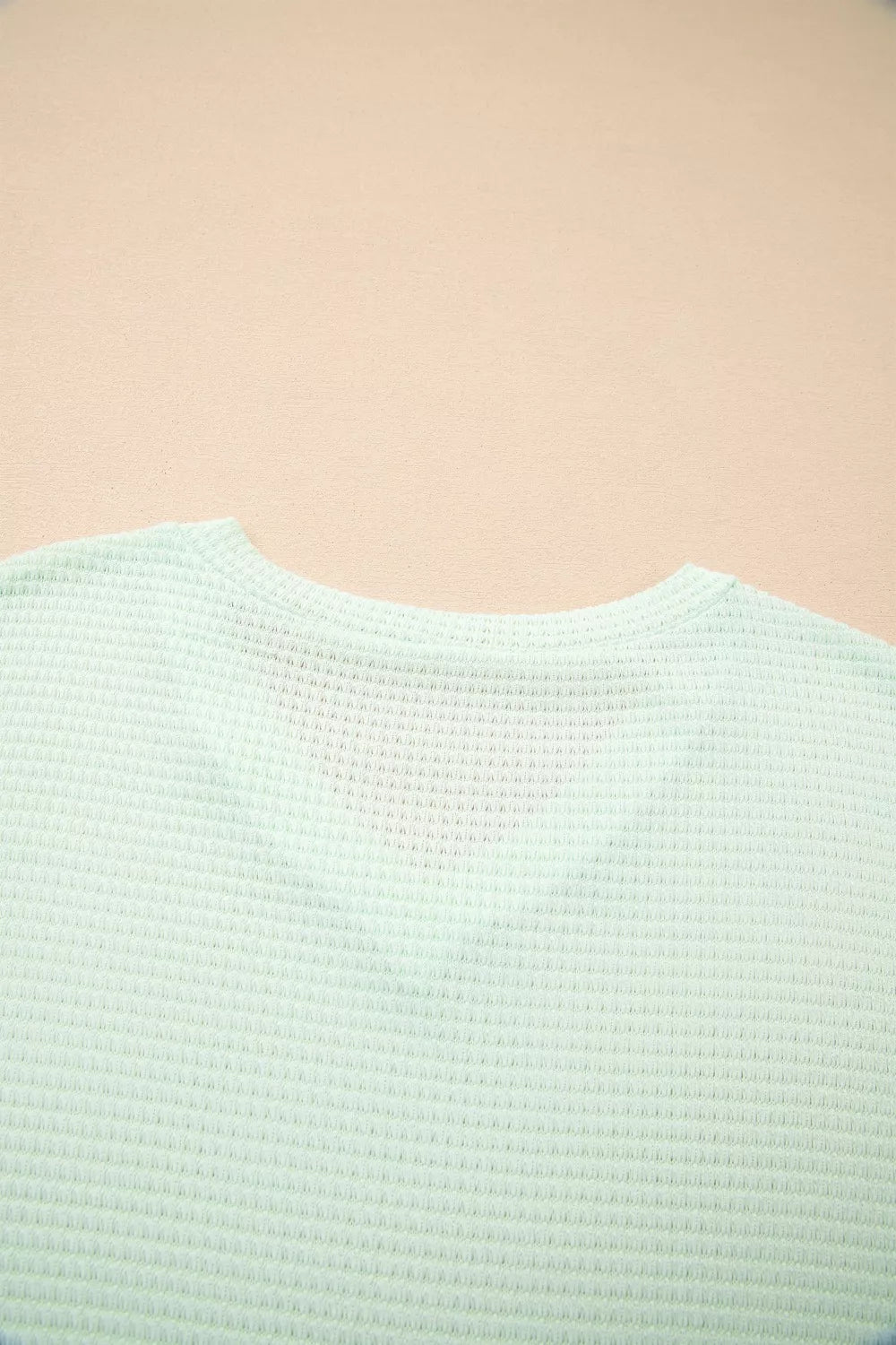Women fashion plus size waffle knit top Elluxora