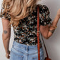Comfortable women bodysuit scoop neck short sleeve style