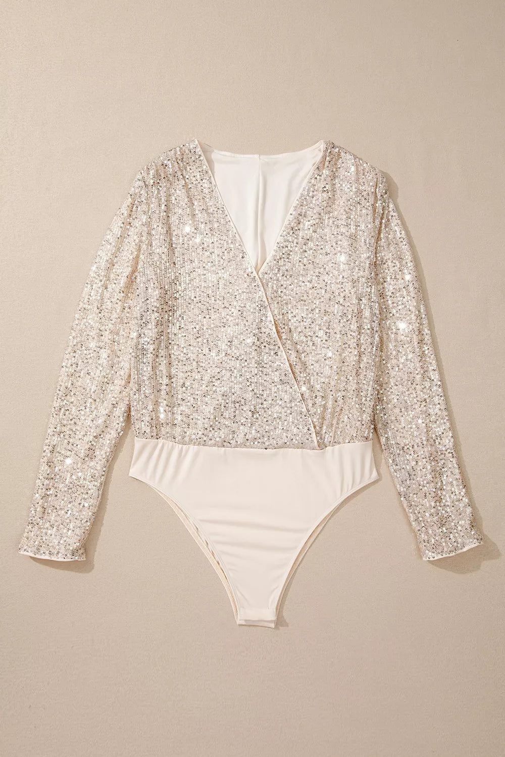 Elegant sequin bodysuit women long sleeve evening outfit Elluxora