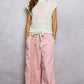 Trendy women sleeveless sweater popcorn knit round neck top Elluxora