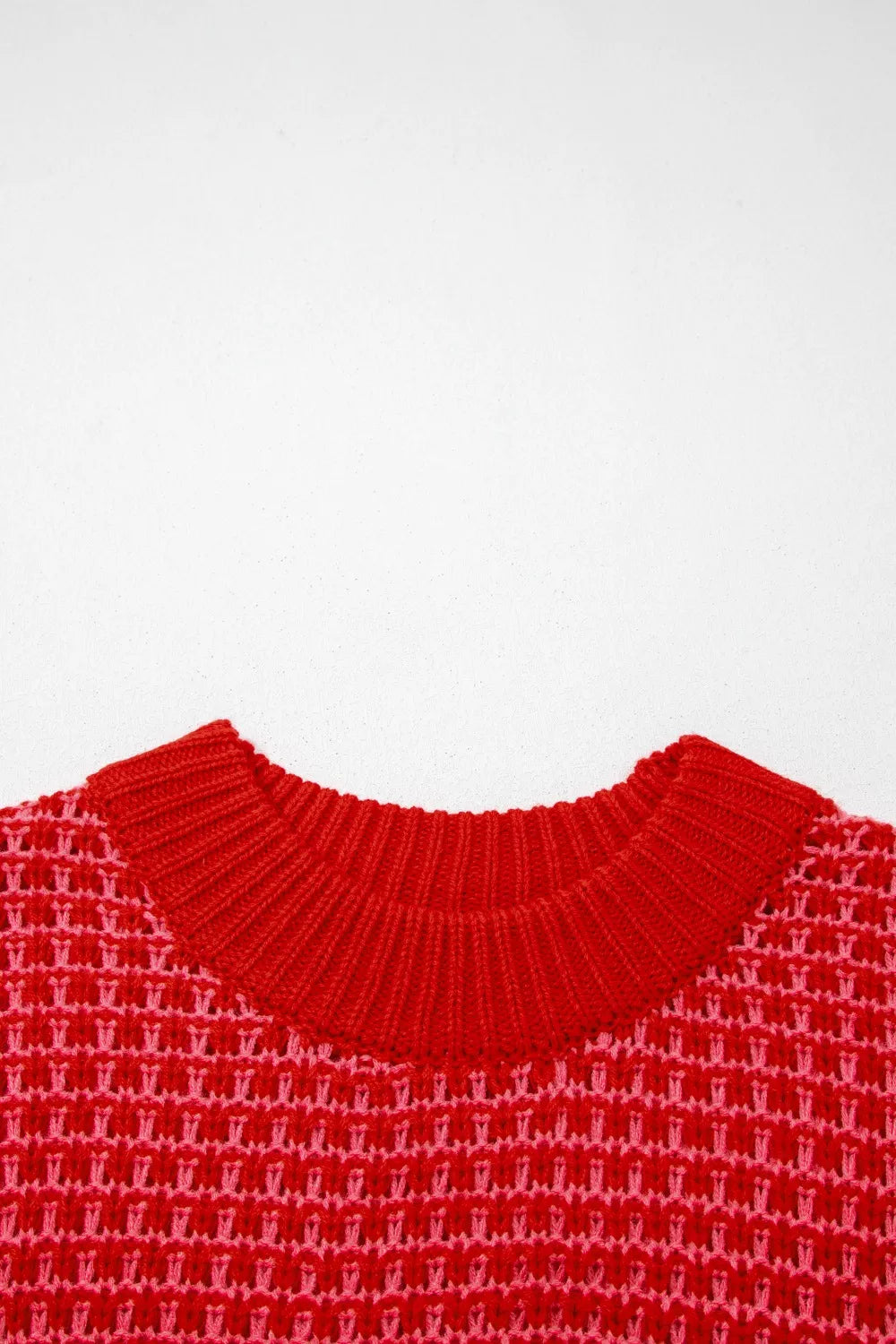 Fashion striped crochet sweater for women eyelet ruffle sleeve Elluxora
