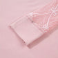 Trendy women tee solid color bow patchwork long sleeve style