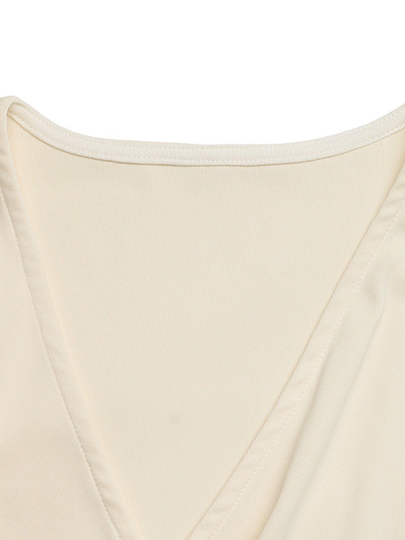 Chic women bodysuit wrap fit surplice cap sleeve modern look