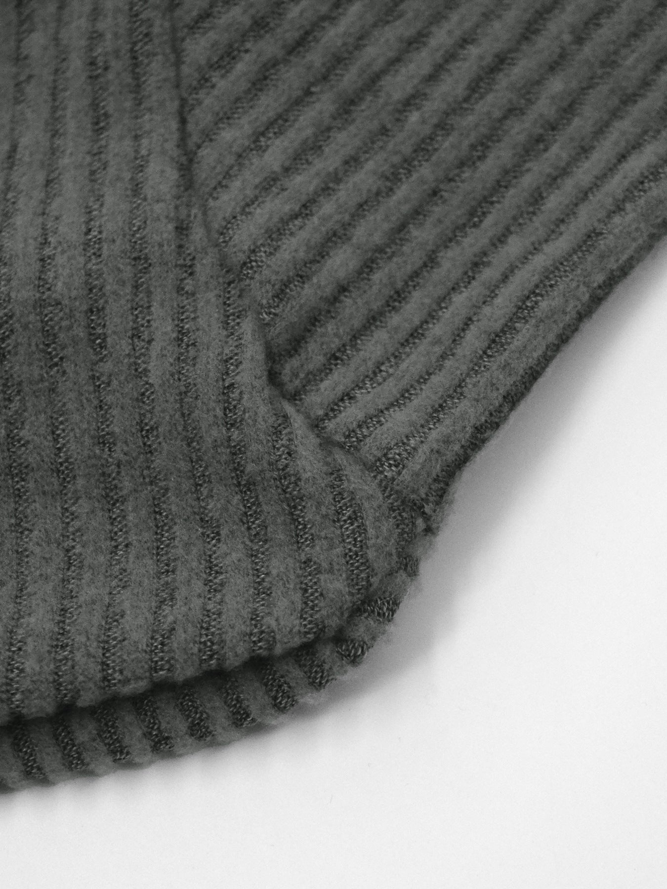 Elegant ribbed knit top for women asymmetrical neckline Elluxora