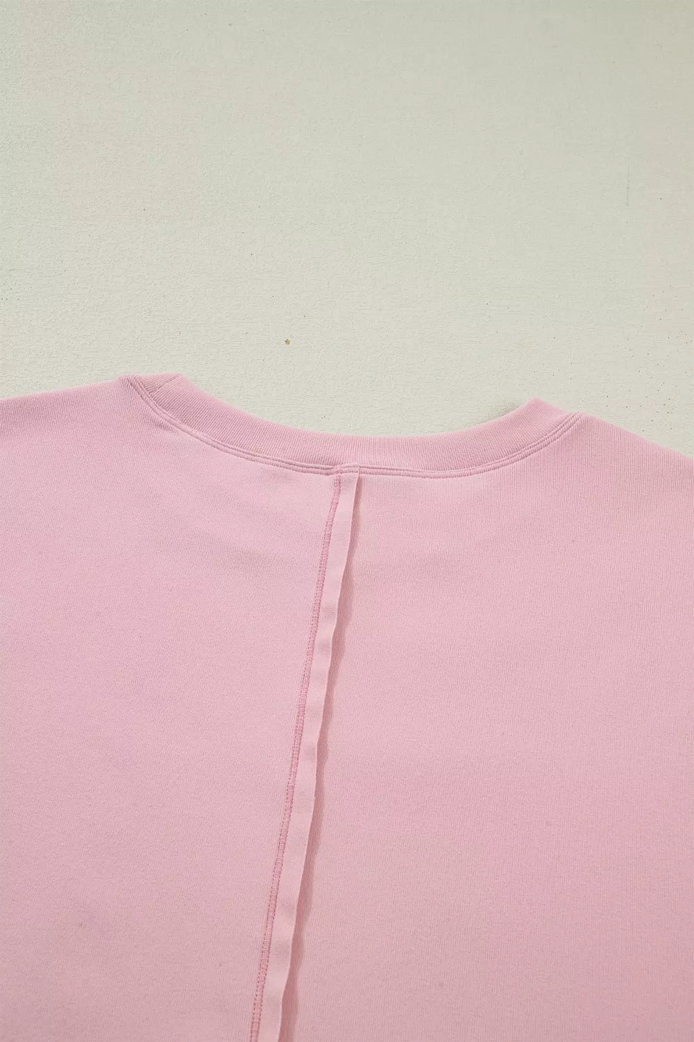 Casual women long sleeve tee bow textured patchwork outfit